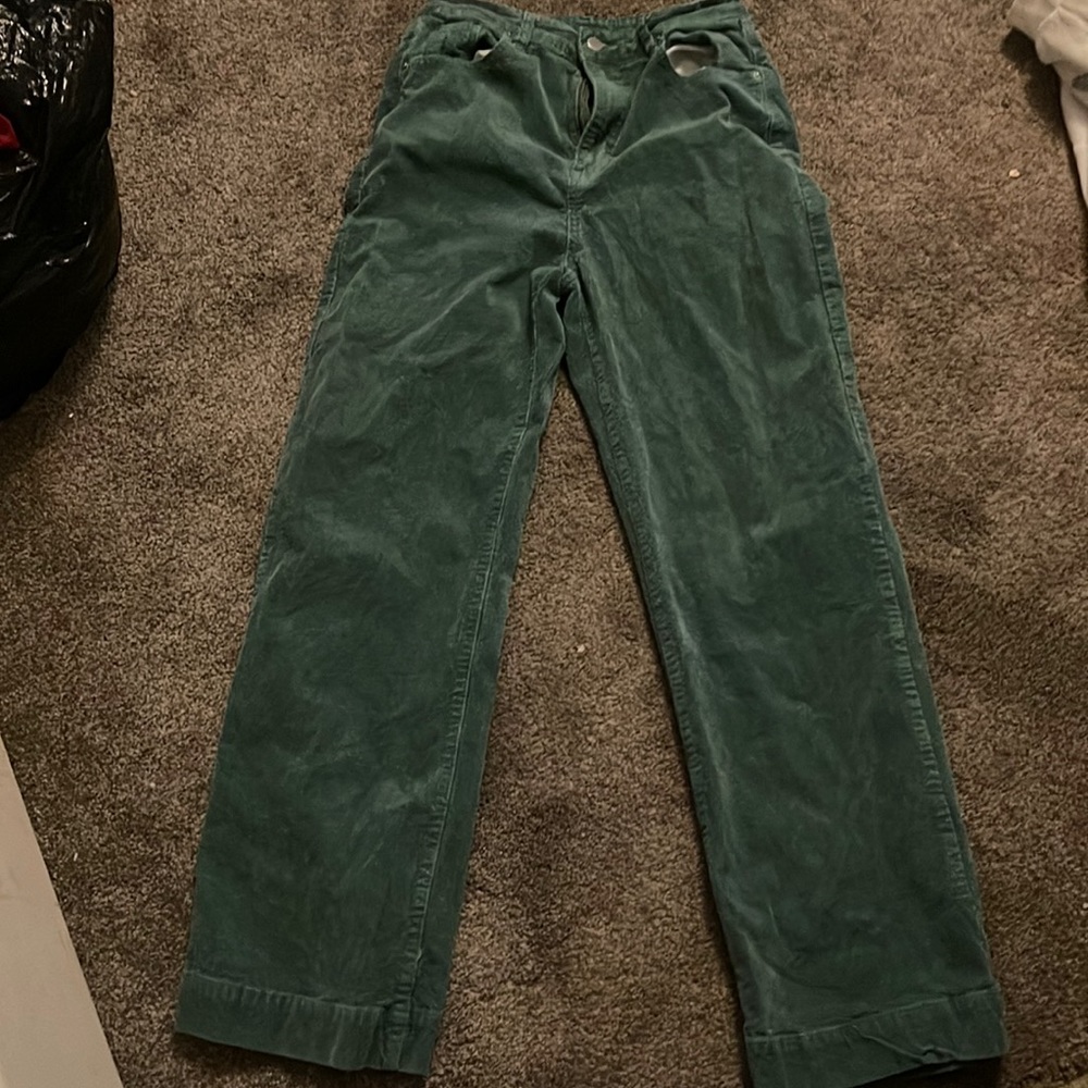 moms green jeans size medium